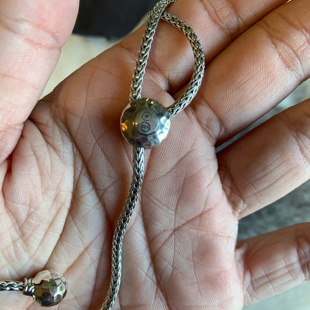 John Hardy Classic Chain Hammered Y Necklace - Picture 8 of 9